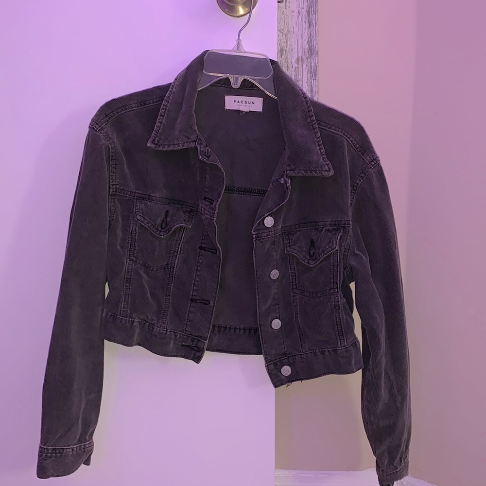 Dark grey jean jacket
